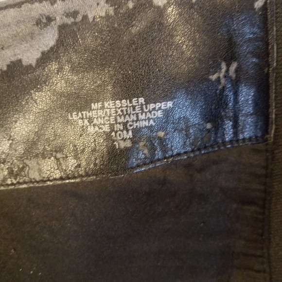 Marc Fisher Kessler Knee High Tall Black Leather Womens Boots Size 10 M Side Zip - Picture 9 of 12